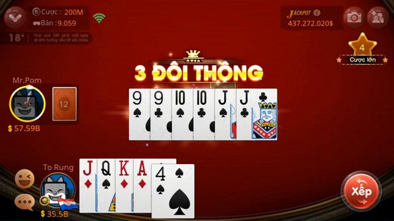 Game tiến lên miền bắc tại cổng game Zingplay