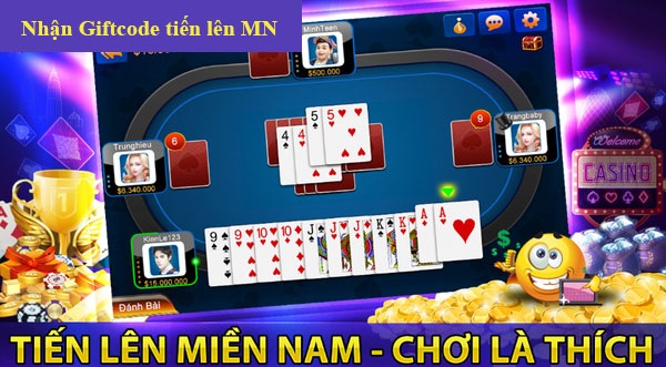 Hướng dẫn cách nhận Giftcode tiến lên miền nam
