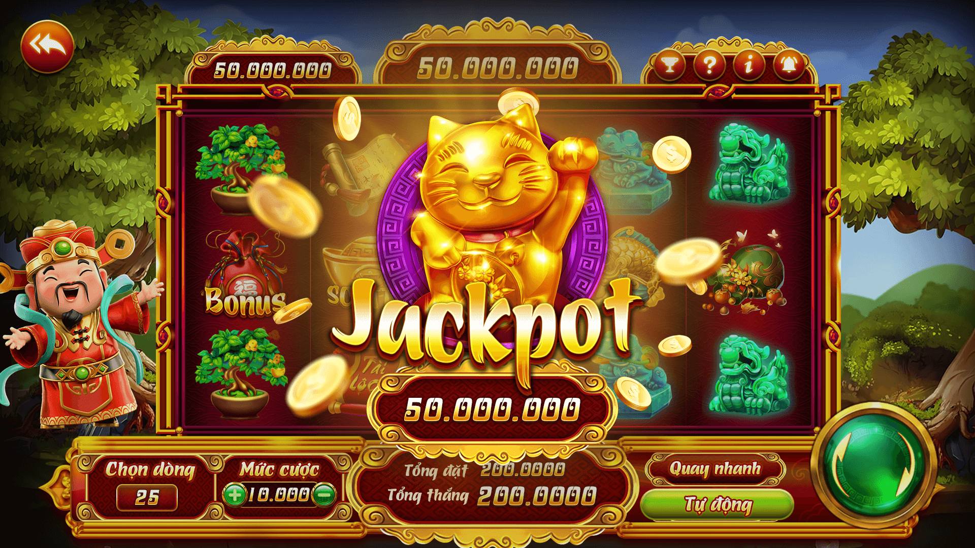 Quay Hũ Thần Tài Lot79 | Kiếm Tiền Online - MMO4ME