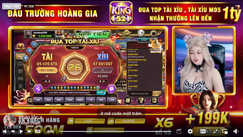 Chơi tài xỉu xanh chín
